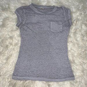 Cup Sleeve Gray Shirt